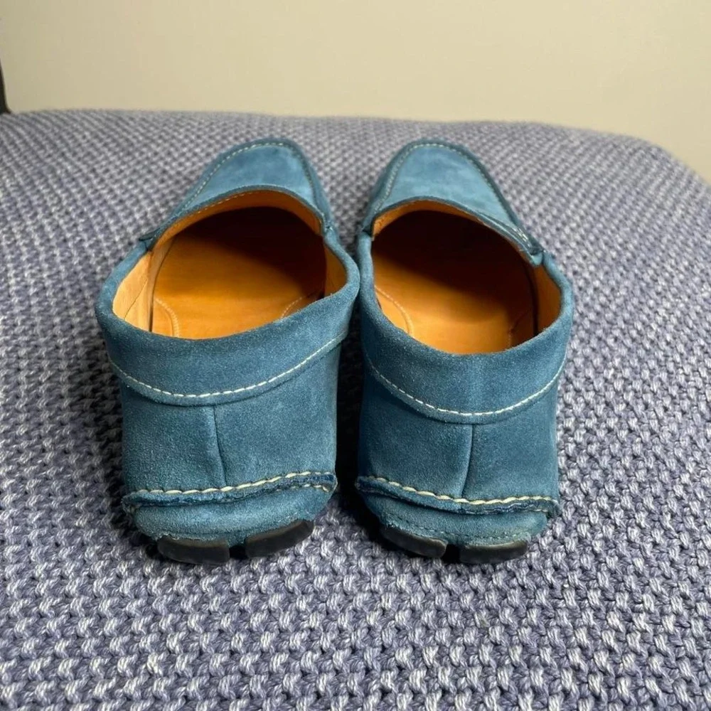 Prada blue suede loafers. Size US 9.5 #luxury #loafers‎
